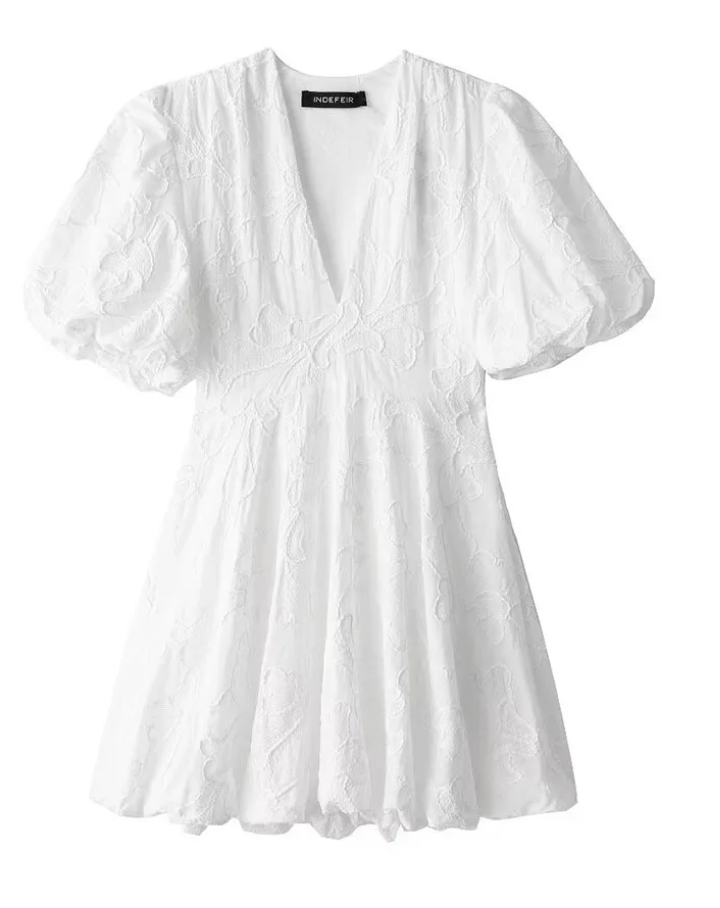 Elegant White Dress for Women with Exquisite Detailing - Versatile Summer Formal Dress for Casual and Special Occasions-6