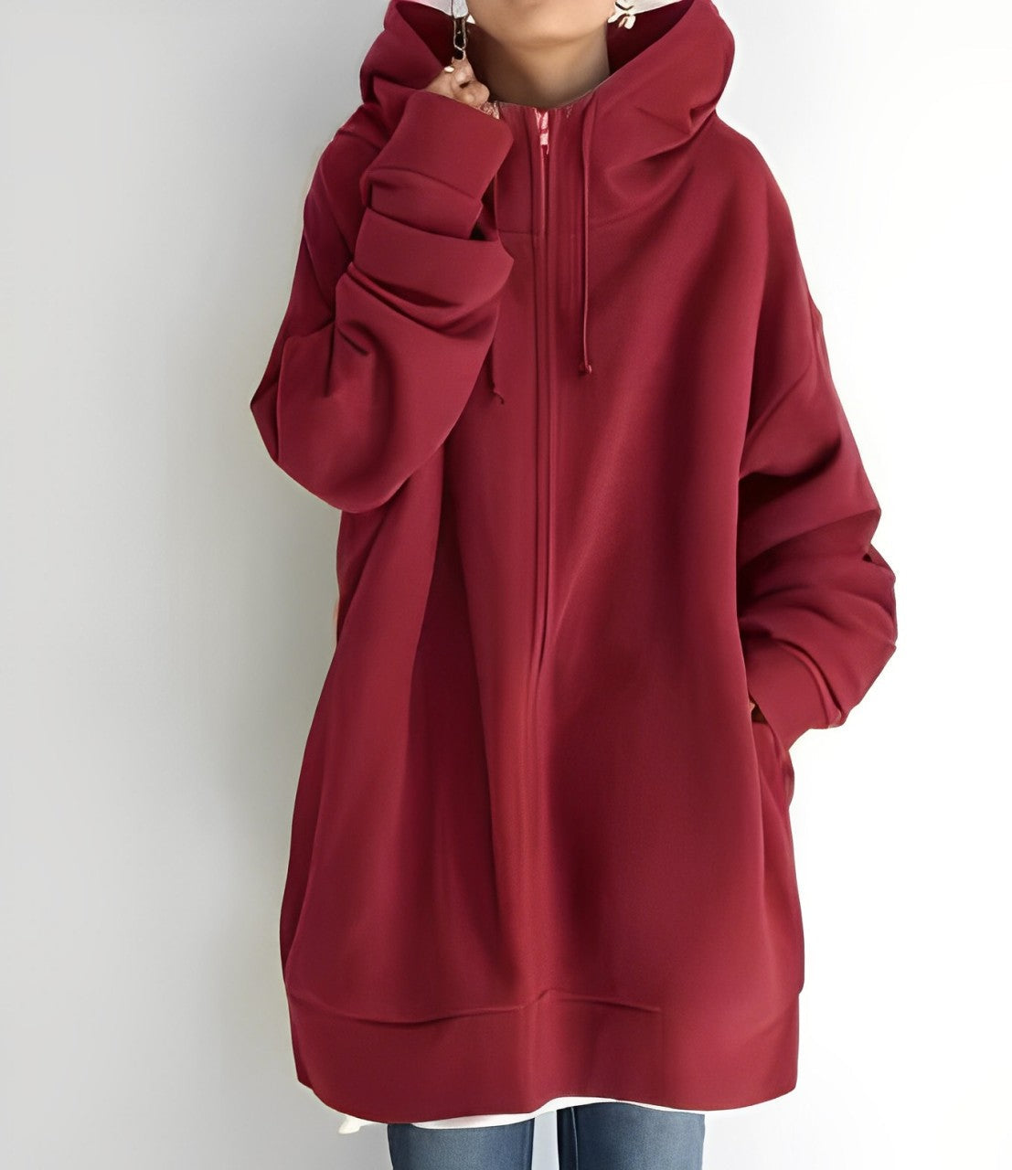 Womens Warm Fleece Hoodie - Oversized, Brushed Fleece