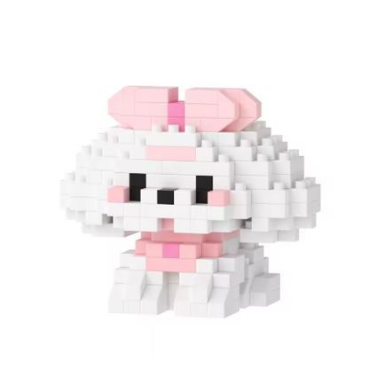 Mini Cute Pet Dog Building Block Kit - 90-Piece Cartoon Animal Educational Toy for Kids and Adults