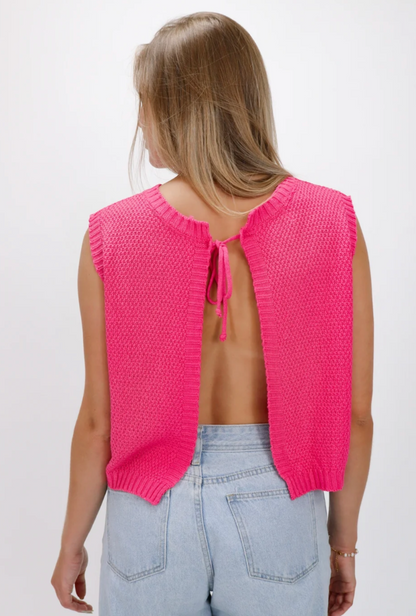 Boxy Knit Women's Top in Soft Yellow - Comfortable Going Out Top for Summer Events-5