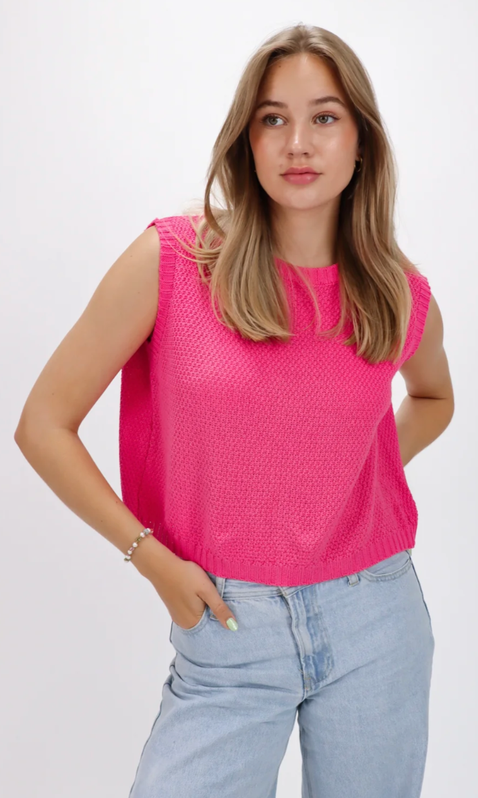 Boxy Knit Women's Top in Soft Yellow - Comfortable Going Out Top for Summer Events-4