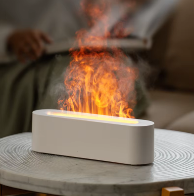 Oil Essential Aroma Diffuser Flame Humidifier with RGB Light