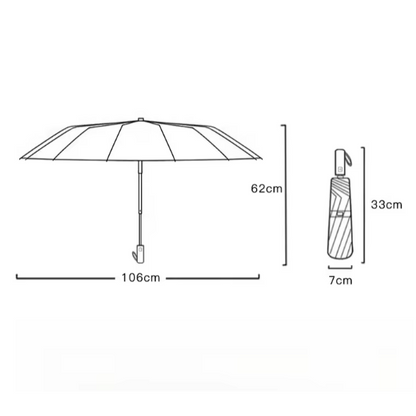 Automatic Fully 24-Bone Umbrella for All Weather Protection