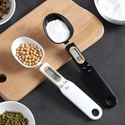 Electronic Kitchen Scale 500g 0.1g LCD Digital Spoon Scale for Food and Baking Measurement Device