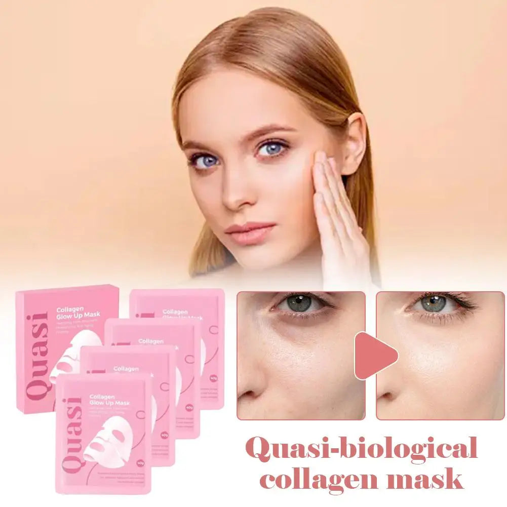 Hydrogel Collagen Mask Korean Sleeping Sheet Mask Deep Hydration Brightening Pore Minimizing Fall 2026 TikTok Viral