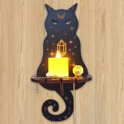 Shelf Wall Hanging Candle Shelf Whimsical Wall Decor Halloween Fall 2025 Cozy Ambient Lighting Gift Idea