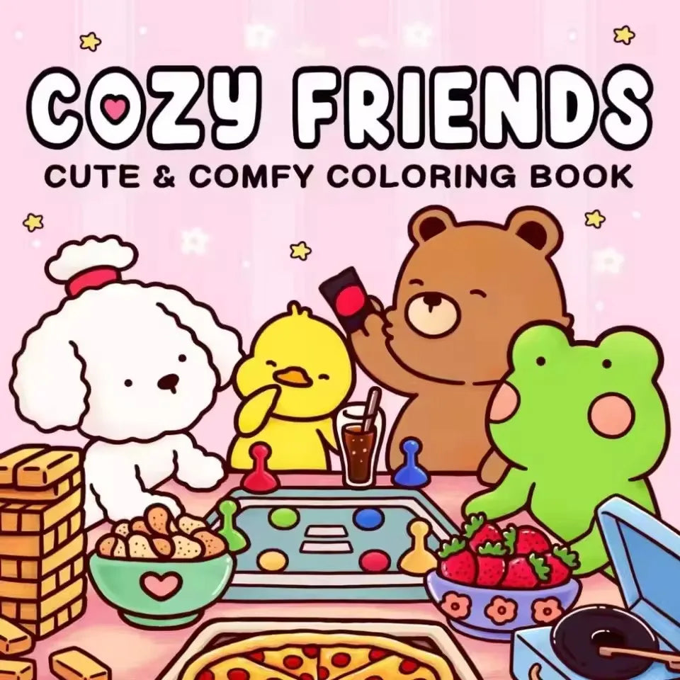 Coloring Halloween Book - Cozy Friends For Adults And Teens, Adorable Creepy Creatures, Fall 2025 Gift