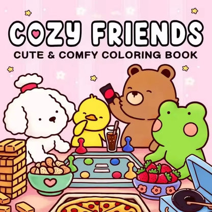 Coloring Halloween Book - Cozy Friends For Adults And Teens, Adorable Creepy Creatures, Fall 2025 Gift