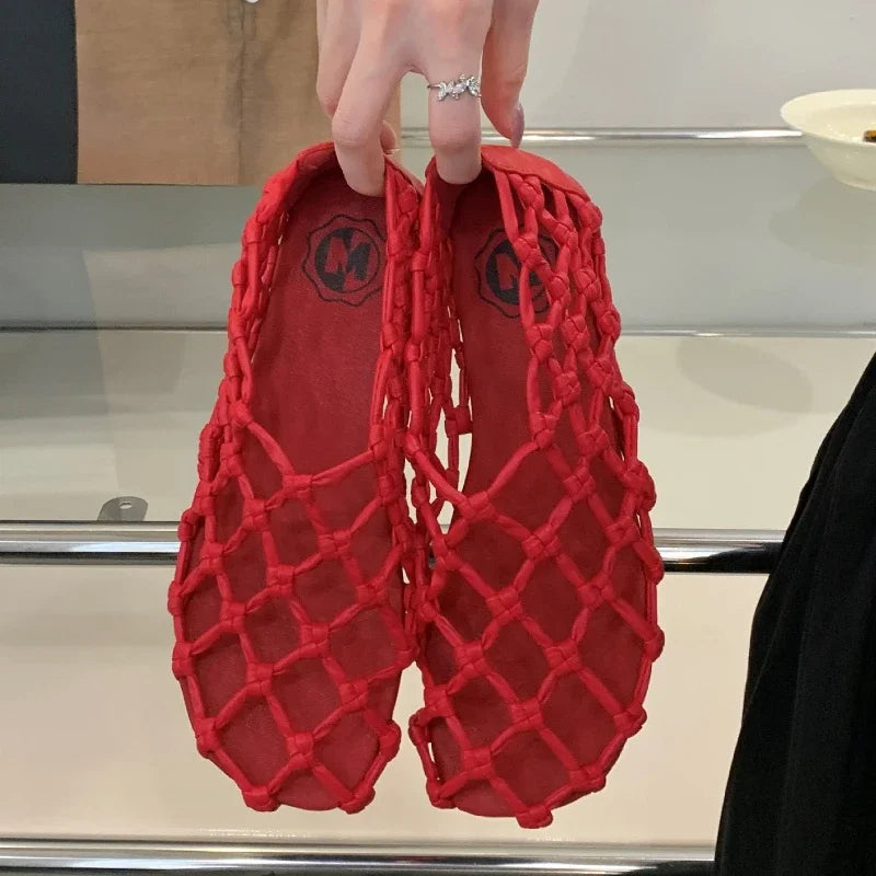 Women’s Breathable Ballet Flats - Mesh Weave, Summer