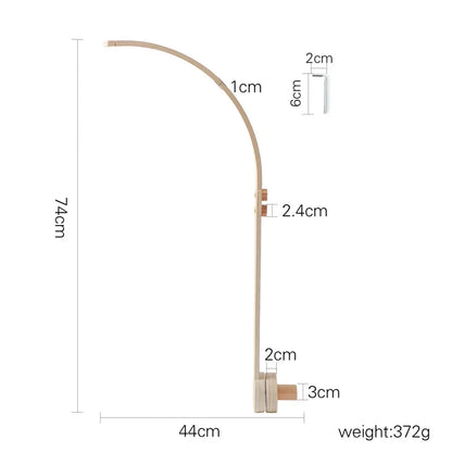 Mobile Baby Wooden Crib Hanging Toy Newborn Nursery Fall 2025 Soothing Music Developmental Gift