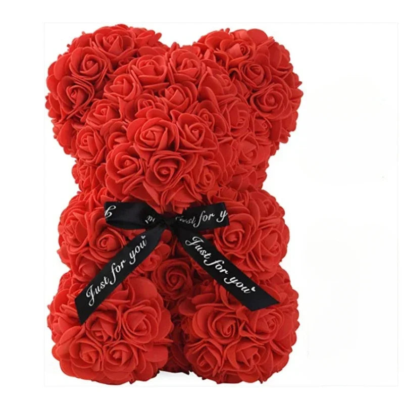 Rose Eternal Bear With LED Lights Gift Decor 2026 Mother Day Valentine Day Trend Gift Ready