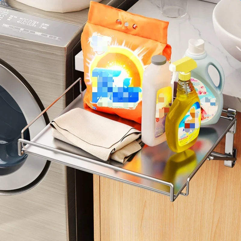Countertop Foldable Shelf Stainless Steel Wall Mounted Rack Compact Space Living Fall 2025 Space Saving