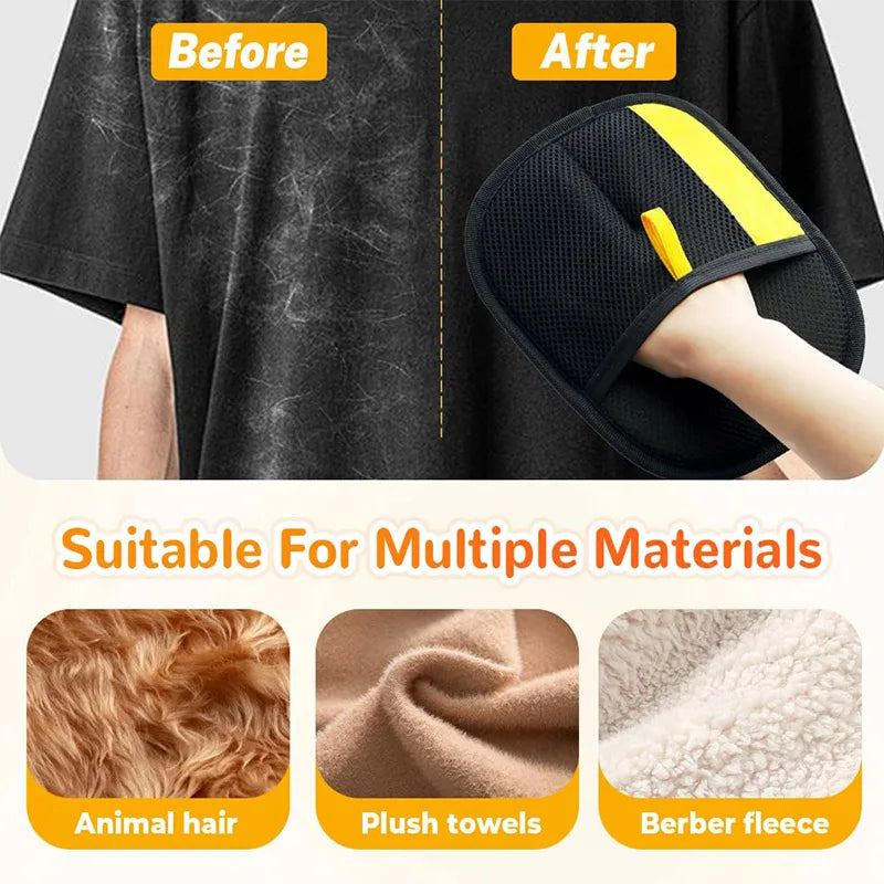 Removes Hair from Furniture and Coat, Cats and Dogs – Double-Sided Pet Grooming Glove
