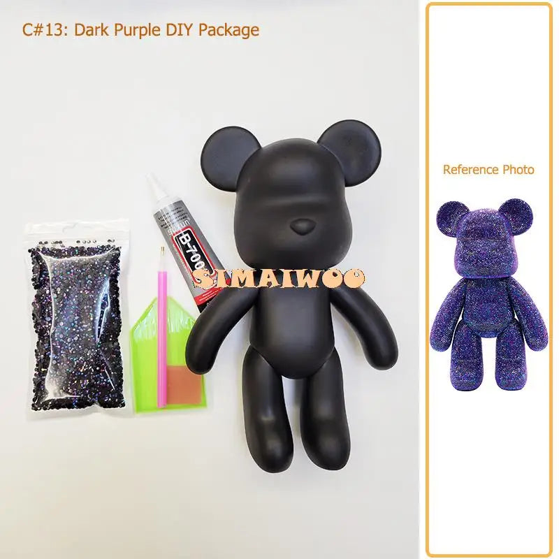 Diamond Painting Kit 5D Full Drill Crystal Bear Doll Christmas 2025 DIY Rhinestone Mosaic Sparkling Household Decor Gift