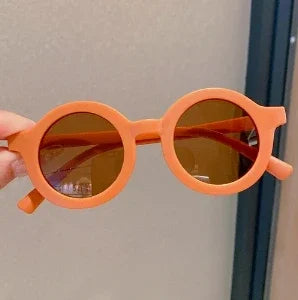 Kids Sunglasses Round Frame Anti-UV400 for 1-7 Year Olds, Children's Sun Protection, Trendy Design