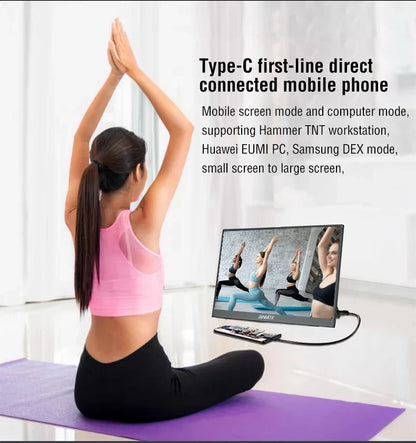 Travel-Friendly 15.6 Inch Touch Monitor 1080p HDR Gaming On The Go