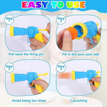 Toys Cat Interactive Launch Toy for Kittens - Plush Ball Shooter Pet Supplies