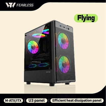 Mini ITX mATX 23L PC Case SFX ATX Support Travel-Friendly Chassis