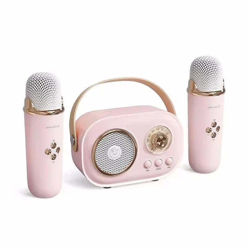 Karaoke Travel-Friendly Bluetooth Speaker With Microphone Mini FM Radio Back To School 2025 Gift Idea