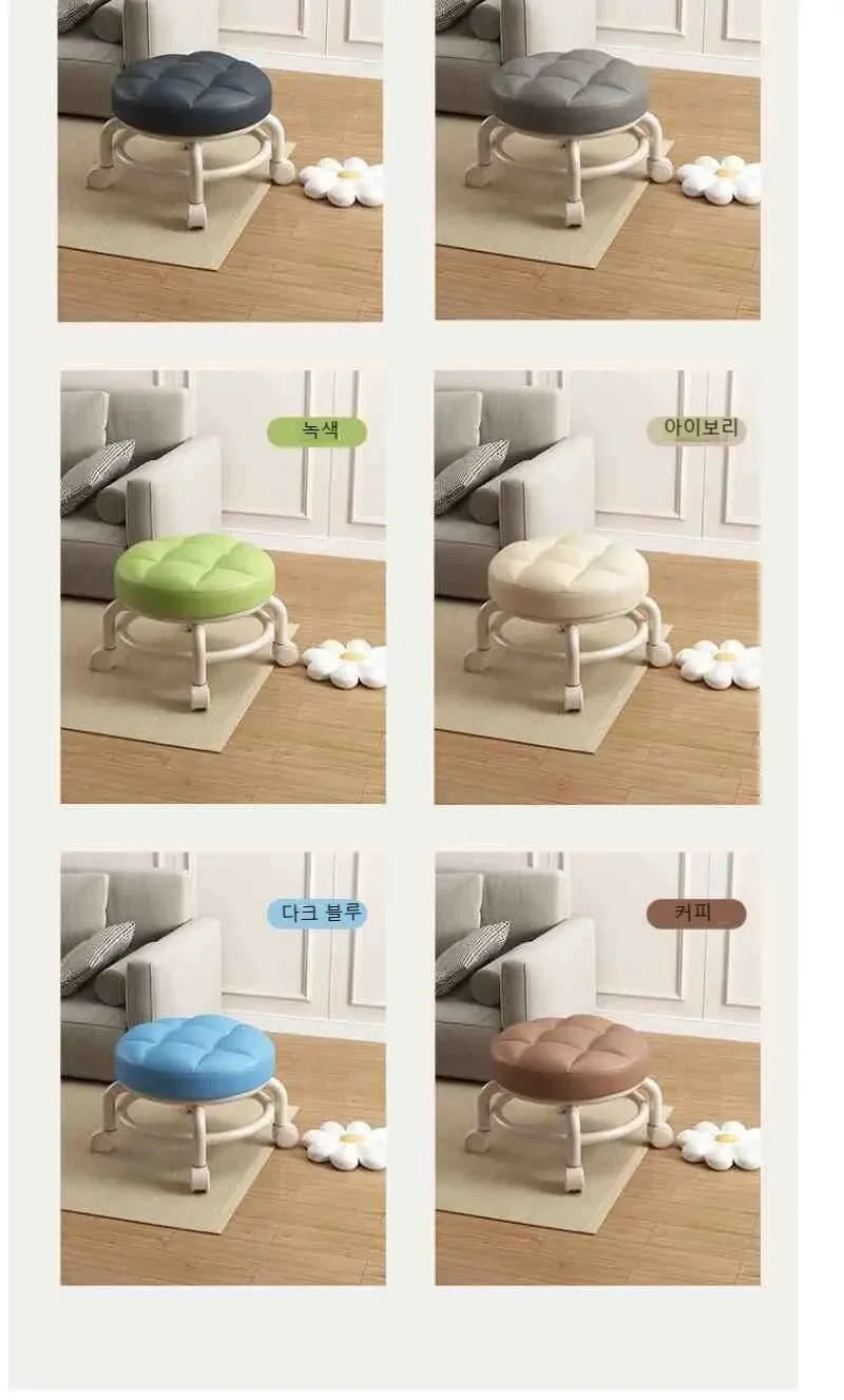 Child Rolling Stool Multi Functional Shoe Changing Seat