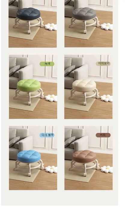 Child Rolling Stool Multi Functional Shoe Changing Seat