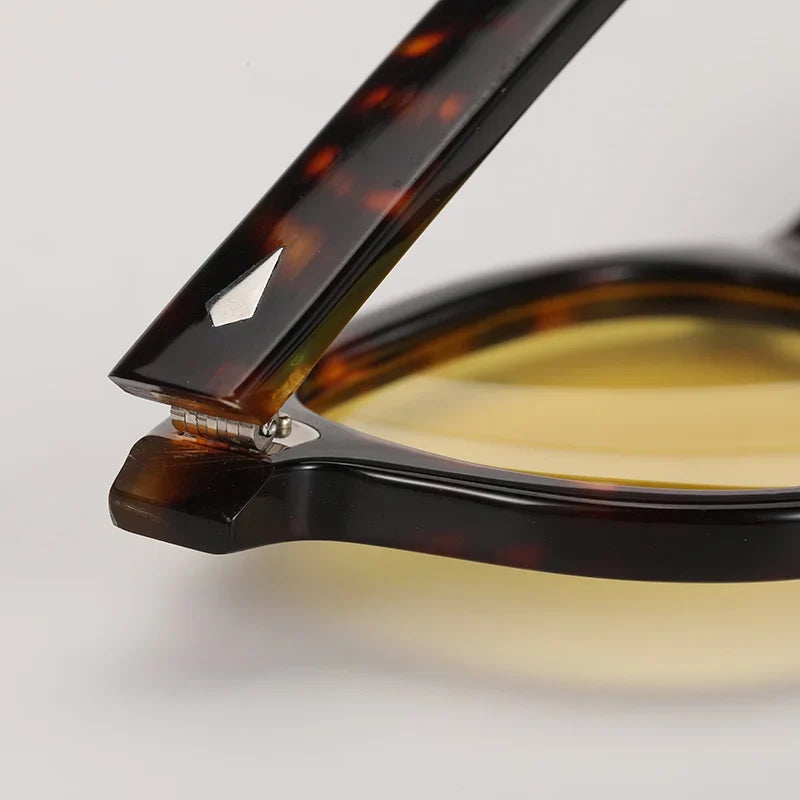 Sunglasses Polarized Vintage Round Acetate Frame Summer 2026 Driving Glare Reduction Gift Idea
