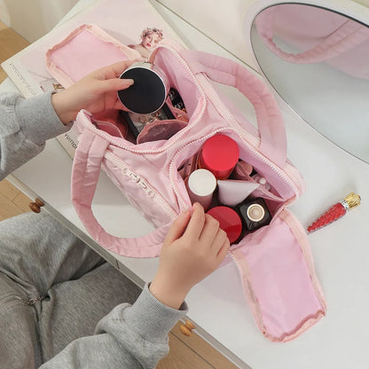 large capacity wash bag, bathroom toiletries partition organizer – Water-Resistant women's travel cosmetic bag