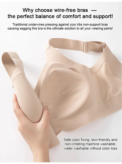 wire-free, full coverage, padded, everyday comfort – Supportive seamless women's bra