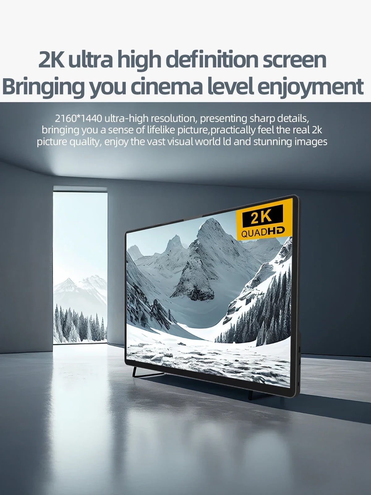 2K Travel-Friendly Monitor 14 Inch Touch HDR 60Hz Gaming Display