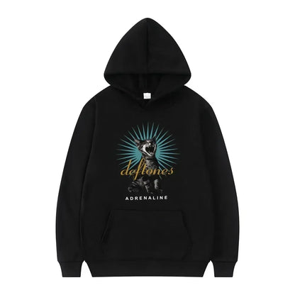 Unisex Oversized Hoodie - Retro Punk, Polyester, Street
