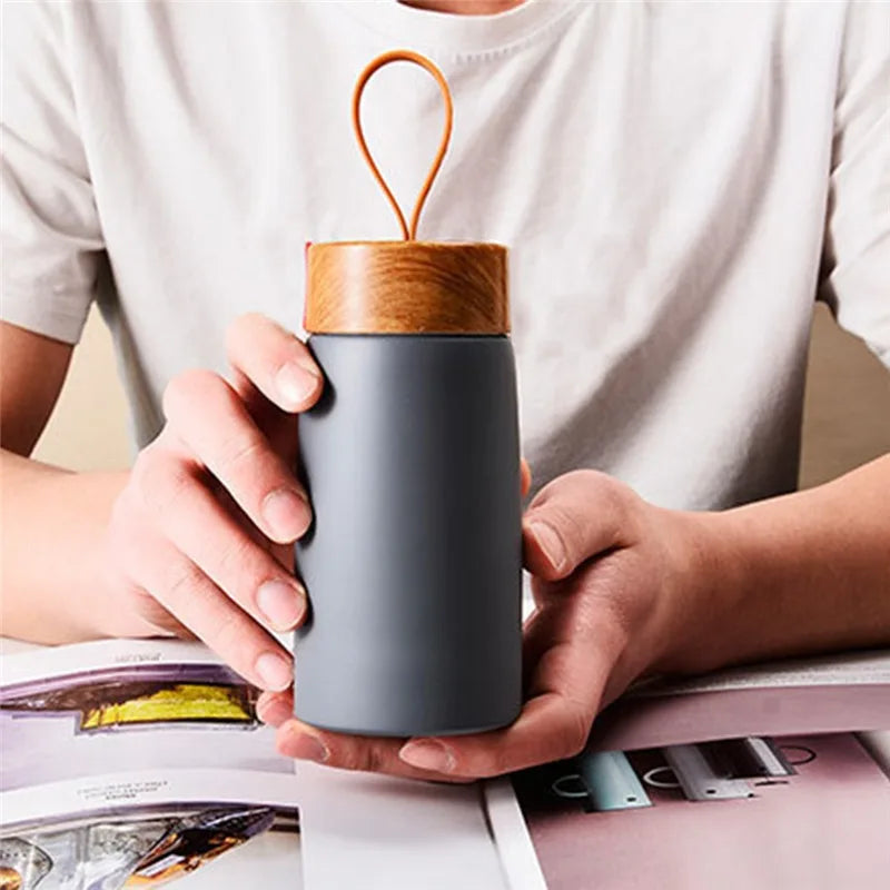 260ml Insulated Coffee Mug - 304 Stainless Steel Travel Tumbler, Travel-Friendly Thermal Flask for Hot Drinks, Mini Water Bottle