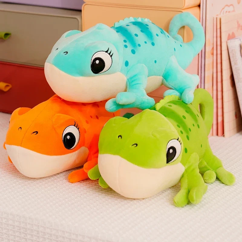Chameleon Plush Pillow 30cm Cartoon Reptile Cozy Gift