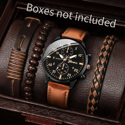 Quartz Watch And Bracelet Kit Nylon Band Casual Gift