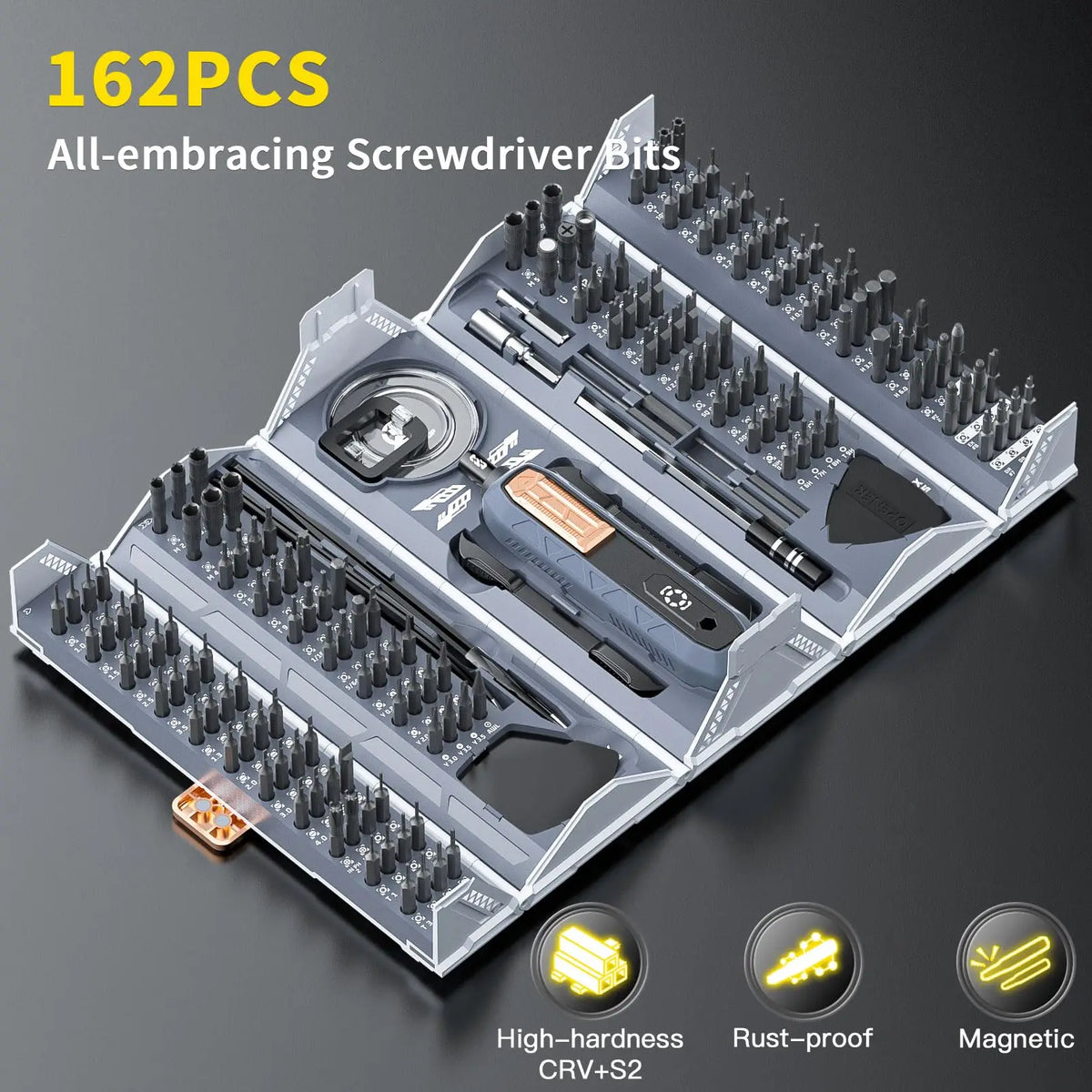 Accurate Screwdriver Kit 180-In-1 Magnetic Device Kit For Electronics Repair Back To School 2025 Gift