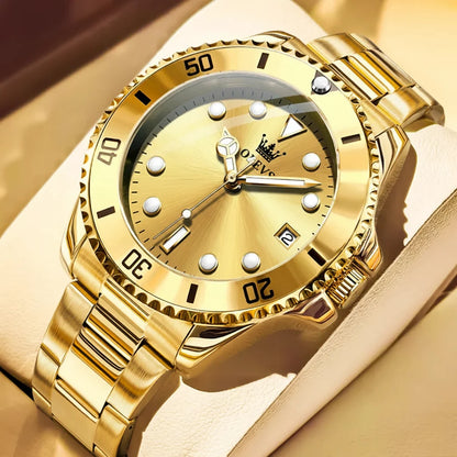 Quartz Watch Stainless Steel Date Timeless Dress Watch Gift