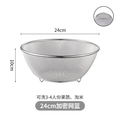 Stainless Steel Drain Basket Colander and Strainer, Spring Cleaning 2026 Eco Friendly Kitchen Device