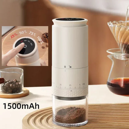 Motor-Driven Coffee Grinder 1500mAh Conical Burr Battery-Powered Externally Flexible Fall 2025 Uniform Grind Espresso And Drip