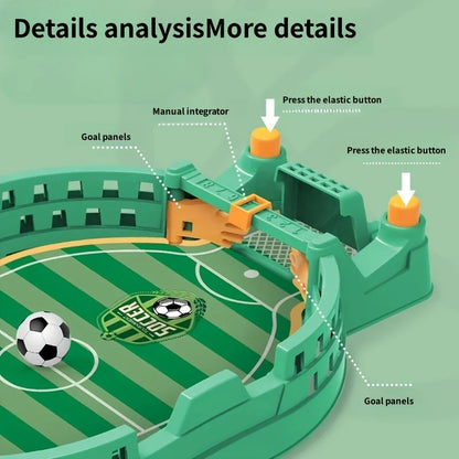 Interactive Soccer Game for Kids -2-Player Tabletop Fun, Parent-Child Activity, Travel-Friendly Puzzle Game in Blue/Green