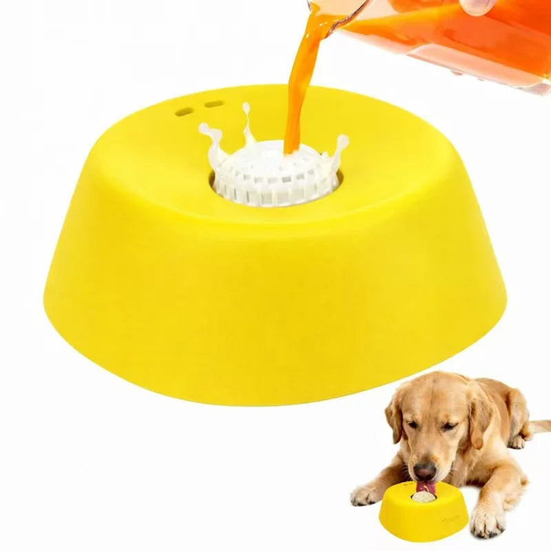 Anti-Slip Lick Mat 3/4 Cup Liquid Treat Holder for Dogs 2026 – Anti-Choking Slow Feeder Dog Bowl