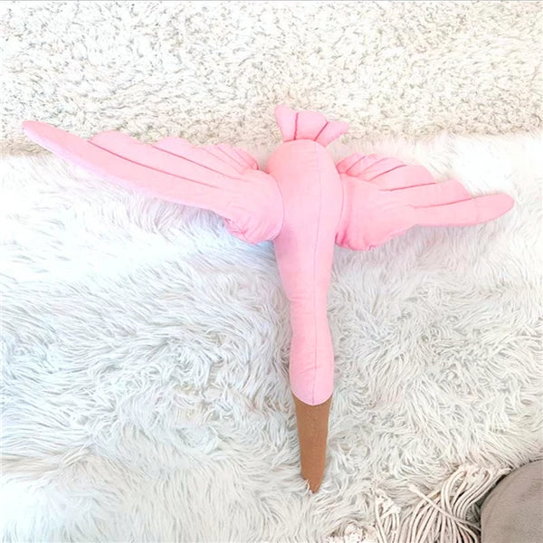 Swan Plush Wall Hanging Mobile Soothing Pillow Nursery Decor Fall 2025 Boho Kids Room Calming Accent
