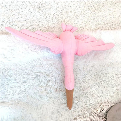 Swan Plush Wall Hanging Mobile Soothing Pillow Nursery Decor Fall 2025 Boho Kids Room Calming Accent