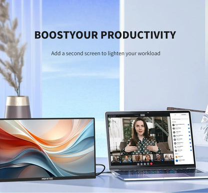 Travel-Friendly 14.1 Inch 1080P IPS Gaming Monitor With Stand