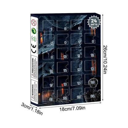 Advent Halloween Calendar 24 Days Tabletop Decor Collectible