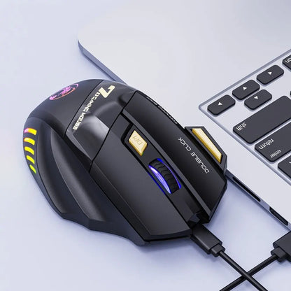 Cordless Gaming Mouse 3200DPI Dual Mode Battery-Powered