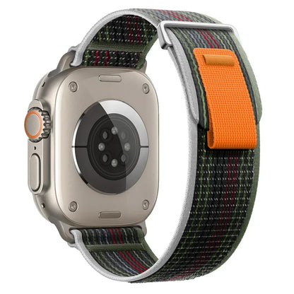 Trail Nylon Loop Apple Watch Band - Breathable Sport Strap for Ultra 3 2, Series 11 10 9 8 7 41-49mm