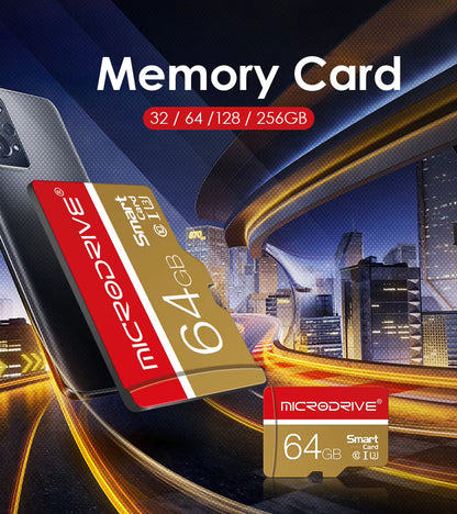 MicroSD MicroDrive Card Class 10 UHS-I U3 Memory Card High Speed TF Card