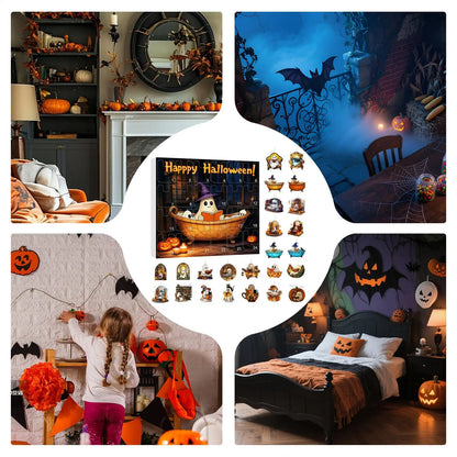 Advent Halloween Calendar 24 Days Ghost Pendant Decor