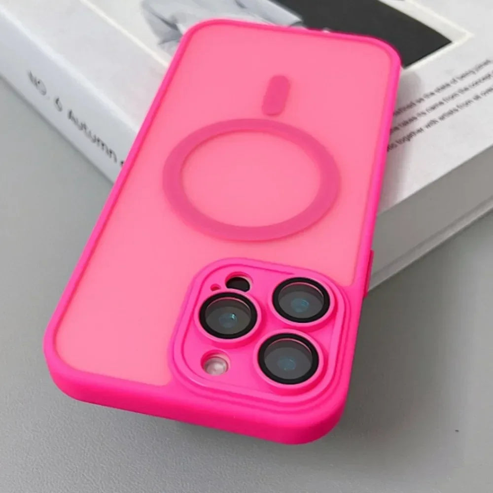 Case iPhone Magnetic Matte Translucent Armor MagSafe Compatible Shockproof Anti-Fingerprint Back To School 2026 Gift