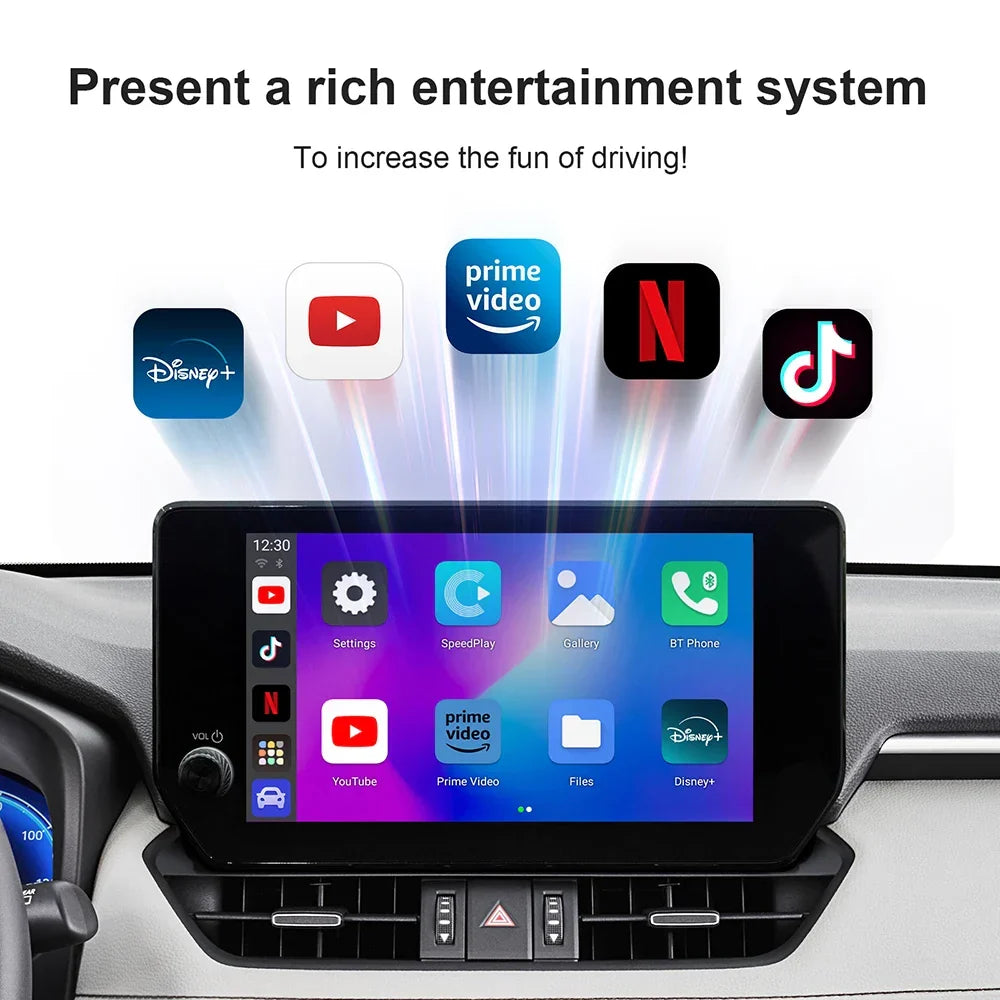 CarPlay AI Box Cordless CarPlay Android Auto Smart TV Box Fall 2025 Netflix YouTube In Car