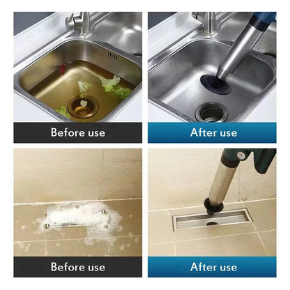 High-Pressure Air Plunger Cordless Drain Unclogging Kit For Sewer Pipes With Attachments Fall 2026 Household DIY